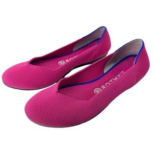 ROTHY’S The Flat Round Toe Scooter Ballet Flats Shoes Pink